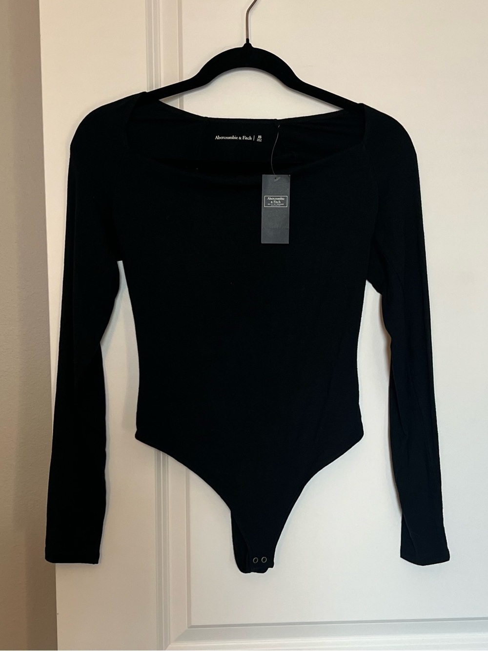 Abercrombie & Fitch Long-Sleeve Drapey Cowlneck Bodysuit NWT